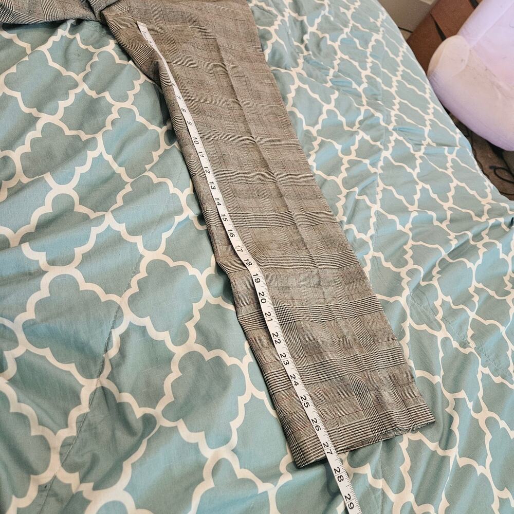Liz Claiborne Sloan Gray Plaid Career Pants Women’s Size 6R Straight Leg - Picture 9 of 10